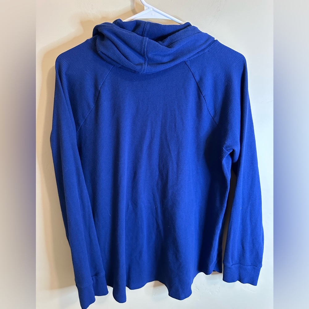 Michael Kors Blue Waffle Hoodie - Medium P2P 23” - Picture 3 of 4